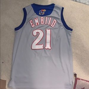 Joel Embiid Kansas Adidas Jersey stitched